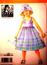4204 SIMPLICITY GIRLS TIED SUNDRESS, SUN HAT PATTERN 5-8